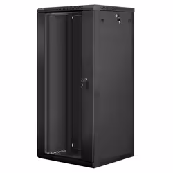 Lanberg WF01-6627-10B, Da parete, 27U, 60 kg, 41 kg, Nero