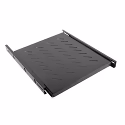 Lanberg AK-1007-B, Mensola regolabile, Nero, 60 kg, 1U, 48,3 cm (19"), 465 mm
