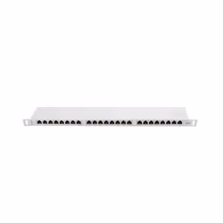Lanberg PPS6-0024-S, RJ-45, Cat6, Grigio, Metallo, Montaggio a rack, 0.5U