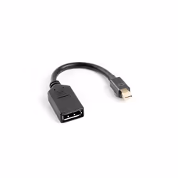Lanberg AD-0003-BK, 0,12 m, Mini DisplayPort, DisplayPort, Maschio, Femmina, 1920 x 1200 Pixel