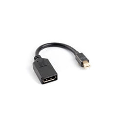 Lanberg AD-0003-BK cavo DisplayPort 0,12 m Mini DisplayPort Nero