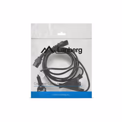Lanberg CA-C13C-13CC-0018-BK cavo di alimentazione Nero 2 m Accoppiatore C13 CEE7/7 - Vista aggiuntiva 4