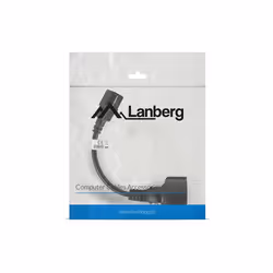 Lanberg CA-C14E-10CC-0018-BK cavo di alimentazione Nero 0,18 m Accoppiatore C14 - Vista aggiuntiva 4