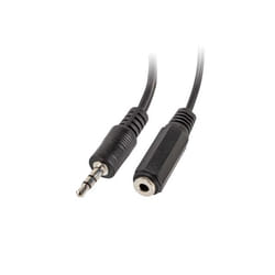 Lanberg AD-0024-BK cavo audio 0,1 m 3.5mm 2 x 3.5mm Nero
