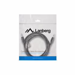 Lanberg CA-MJMJ-10CC-0020-BK cavo audio 2 m 3.5mm Nero - Vista aggiuntiva 4