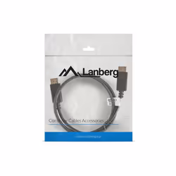 Lanberg CA-DPDP-10CC-0010-BK cavo DisplayPort 1 m Nero - Vista aggiuntiva 3