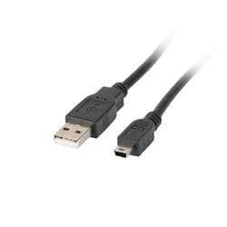 Lanberg CA-USBK-11CC-0018-BK cavo USB USB 2.0 1,8 m Mini-USB A USB A Nero