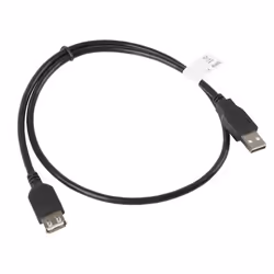 Lanberg CA-USBE-10CC-0007-BK cavo USB USB 2.0 0,7 m USB A Nero - Vista aggiuntiva 2