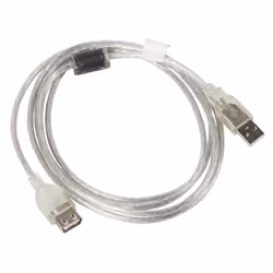 Lanberg CA-USBE-12CC-0018-TR cavo USB USB 2.0 1,8 m USB A Trasparente - Vista aggiuntiva 2