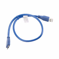 Lanberg CA-US3M-10CC-0005-B cavo USB 0,5 m Micro-USB A USB A Blu - Vista aggiuntiva 2