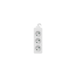 Lanberg PS0-03E-0300-W prolunghe e multiple 3 m 3 presa(e) AC Interno Bianco