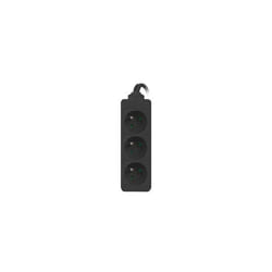 Lanberg PS0-03E-0300-BK prolunghe e multiple 3 m 3 presa(e) AC Interno Nero