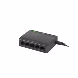 Lanberg DSP1-0105 switch di rete Non gestito Fast Ethernet (10/100) Nero