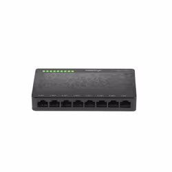 Lanberg DSP1-1008 switch di rete Non gestito Gigabit Ethernet (10/100/1000) Nero, Grigio - Vista aggiuntiva 4