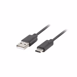 Lanberg CA-USBO-31CU-0010-BK, 1 m, USB A, USB C, USB 3.2 Gen 1 (3.1 Gen 1), Nero