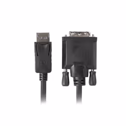 Lanberg CA-DPDV-10CU-0018-BK, 1,8 m, DisplayPort, DVI-D, Maschio, Maschio, 1920 x 1080 Pixel