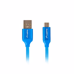 Lanberg CA-USBM-20CU-0010-BL cavo USB USB 2.0 1 m Micro-USB A USB A Blu