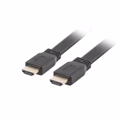 Lanberg CA-HDMI-21CU-0030-BK, 3 m, HDMI tipo A (Standard), HDMI tipo A (Standard), Compatibilità 3D, 18 Gbit/s, Nero