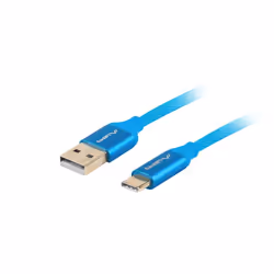 Lanberg CA-USBO-22CU-0005-BL cavo USB USB 2.0 0,5 m USB A USB C Blu - Vista aggiuntiva 2