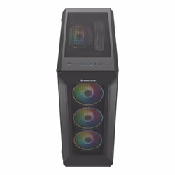 GENESIS Irid 505 ARGB Midi Tower Nero, Trasparente - Vista aggiuntiva 4