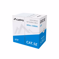 Lanberg LCU5-11CU-0305-S, 305 m, Cat5e, U/UTP (UTP), Grigio