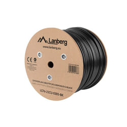Lanberg LCF6-21CU-0305-BK cavo di rete Nero 305 m Cat6 F/UTP (FTP)