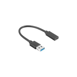 Lanberg AD-UC-UA-03 cavo USB USB 3.2 Gen 1 (3.1 Gen 1) 0,15 m USB type A USB tipo-C Nero