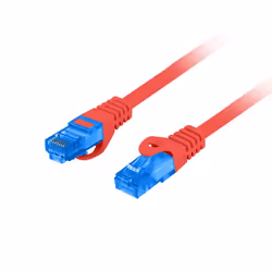 Lanberg PCF6A-10CC-0100-R cavo di rete Rosso 1 m Cat6a S/FTP (S-STP) - Vista aggiuntiva 2
