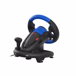 GENESIS Seaborg 350 Nero, Blu USB Sterzo + Pedali Nintendo Switch, PC, PlayStation 4, Playstation 3, Xbox 360, Xbox One, Xbox Series S, Xbox Series X - Vista aggiuntiva 6