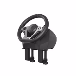 GENESIS Seaborg 400 Nero, Argento USB Sterzo + Pedali Nintendo Switch, PC, PlayStation 4, Playstation 3, Xbox 360, Xbox One, Xbox One S, Xbox One X - Vista aggiuntiva 5