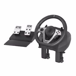 GENESIS Seaborg 400 Nero, Argento USB Sterzo + Pedali Nintendo Switch, PC, PlayStation 4, Playstation 3, Xbox 360, Xbox One, Xbox One S, Xbox One X - Vista aggiuntiva 6