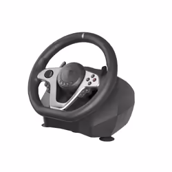 GENESIS Seaborg 400 Nero, Argento USB Sterzo + Pedali Nintendo Switch, PC, PlayStation 4, Playstation 3, Xbox 360, Xbox One, Xbox One S, Xbox One X - Vista aggiuntiva 8
