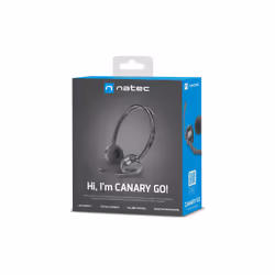 NATEC Canary Go Auricolare Cablato A Padiglione Ufficio Nero - Vista aggiuntiva 6