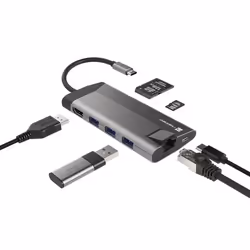 NATEC Fowler Plus USB tipo-C Nero, Grigio - Vista aggiuntiva 5