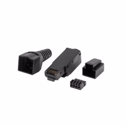 Lanberg PLU-6000TL cavo di collegamento RJ-45 Nero