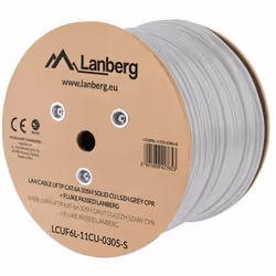 Lanberg LCUF6L-11CU-0305-S cavo di rete Grigio 305 m Cat6a U/FTP (STP) - Vista aggiuntiva 2
