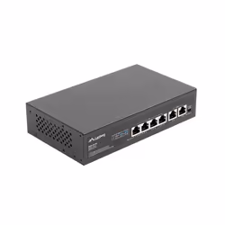 Lanberg RSFE-4P-2FE-60 switch di rete Non gestito Fast Ethernet (10/100) Supporto Power over Ethernet (PoE) 1U Nero