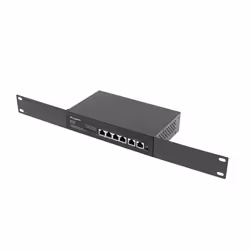 Lanberg RSFE-4P-2FE-60 switch di rete Non gestito Fast Ethernet (10/100) Supporto Power over Ethernet (PoE) 1U Nero - Vista aggiuntiva 5