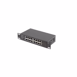 Lanberg RSGE-16 switch di rete Non gestito Gigabit Ethernet (10/100/1000) 1U Nero - Vista aggiuntiva 4