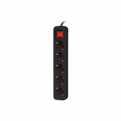 Lanberg PS1-05F-0150-BK prolunghe e multiple 1,5 m 5 presa(e) AC Interno Nero - Vista aggiuntiva 4