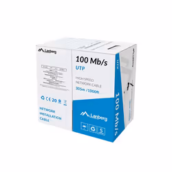 Lanberg LCU5-10CC-0305-BK, 305 m, U/UTP (UTP), Nero