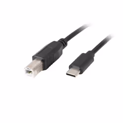 Lanberg CA-USBA-13CC-0018-BK, 1,8 m, USB B, USB C, USB 2.0, 0,48 Gbit/s, Nero