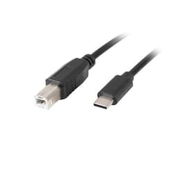 Lanberg CA-USBA-13CC-0018-BK cavo USB USB 2.0 1,8 m USB B USB C Nero