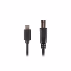 Lanberg CA-USBA-13CC-0018-BK cavo USB USB 2.0 1,8 m USB B USB C Nero