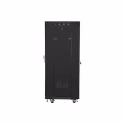 Lanberg free standing rack 19inch cabinet 27U 600x600 glass door LCD flat pack black Rack indipendenti - Vista aggiuntiva 4