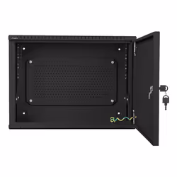 Lanberg WAF1-5203-04-00B rack 4U Da parete Nero - Vista aggiuntiva 4