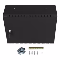 Lanberg WAF1-5203-04-00B rack 4U Da parete Nero - Vista aggiuntiva 5