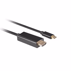 Lanberg CA-CMHD-10CU-0005-BK cavo e adattatore video 0,5 m USB tipo-C HDMI Nero - Vista aggiuntiva 3
