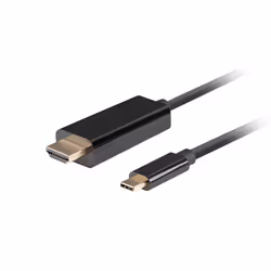 Lanberg CA-CMHD-10CU-0030-BK, 3 m, USB tipo-C, HDMI, Maschio, Maschio, Dritto