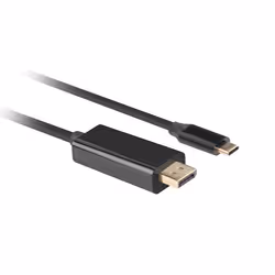 Lanberg CA-CMDP-10CU-0018-BK cavo e adattatore video 1,8 m USB tipo-C DisplayPort Nero